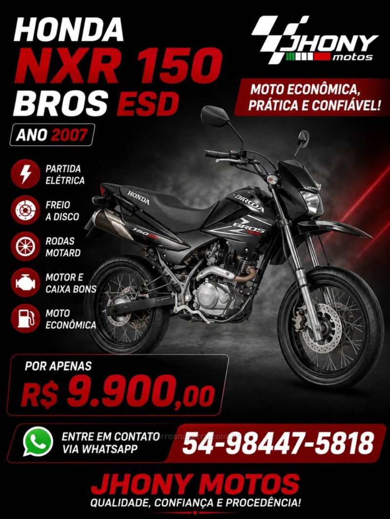 nxr 150 bros esd 2007 caxias do sul