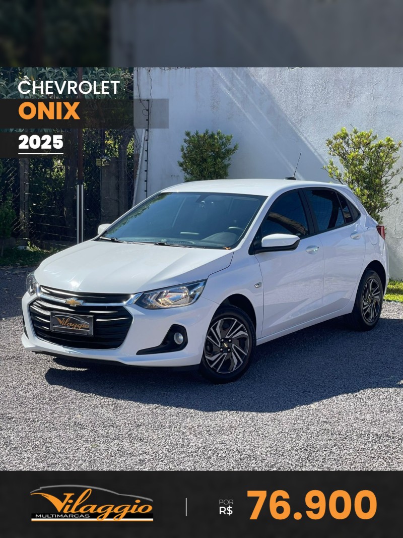 CHEVROLET - ONIX - 2024/2025 - Branca - R$ 76.900,00