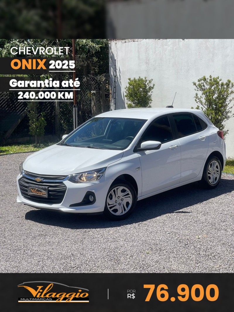 CHEVROLET - ONIX - 2024/2025 - Branca - R$ 76.900,00