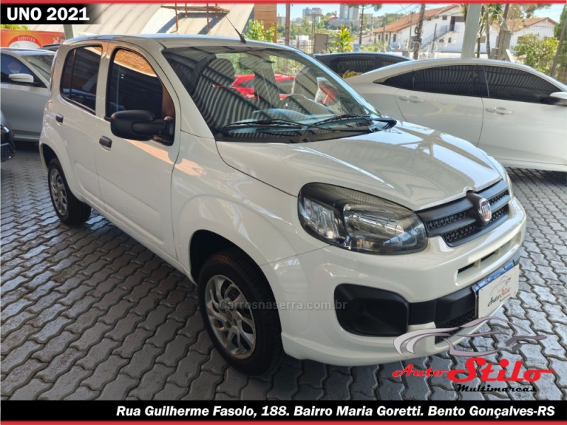 UNO 1.0 EVO ATTRACTIVE 8V FLEX 4P MANUAL - 2021 - BENTO GONçALVES