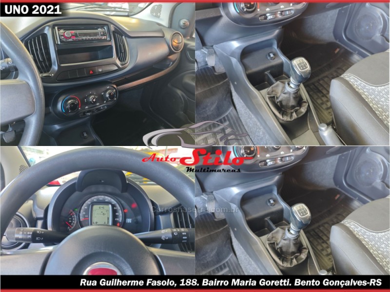 UNO 1.0 EVO ATTRACTIVE 8V FLEX 4P MANUAL - 2021 - BENTO GONçALVES