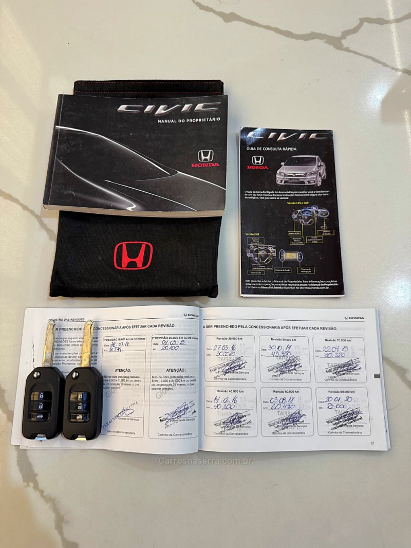 CIVIC 2.0 LXR 16V FLEX 4P AUTOMÁTICO - 2014 - PASSO FUNDO
