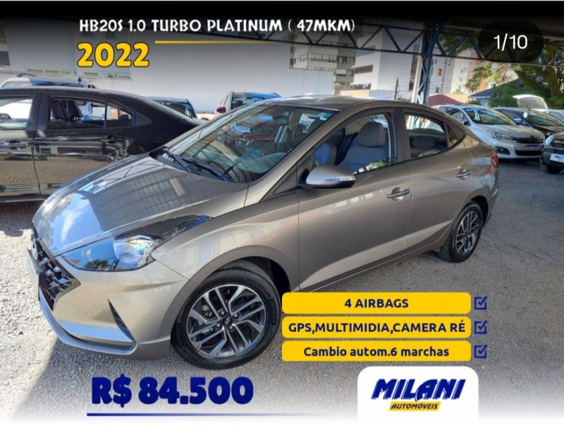 hb20s 1.0 platinum 12v turbo flex 4p automatico 2022 bento goncalves