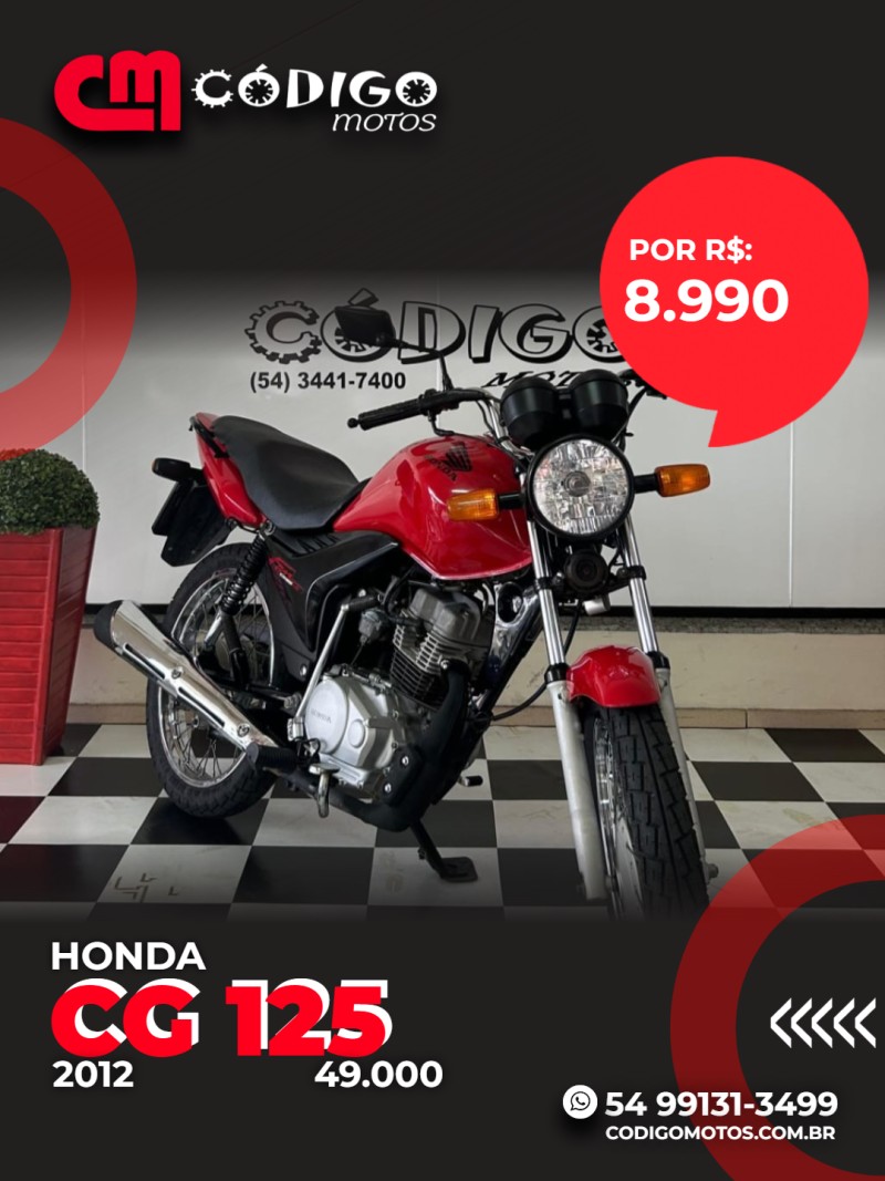 cg 125 fan ks 2012 veranopolis