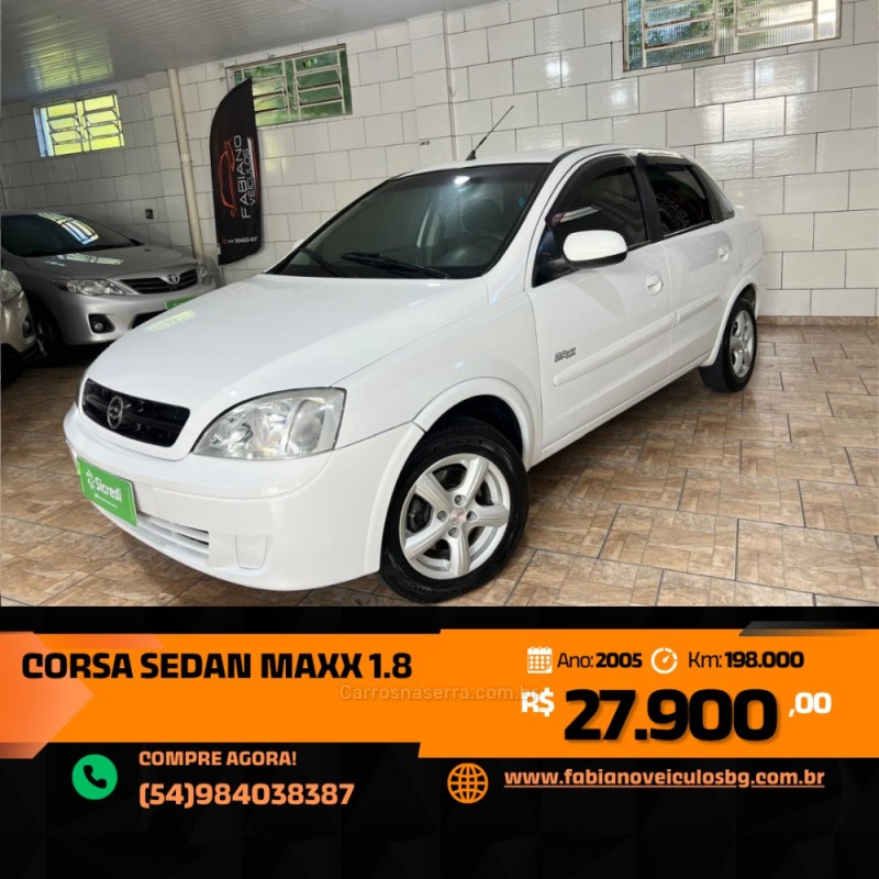 corsa 1.8 mpfi maxx sedan 8v gasolina 4p manual 2005 bento goncalves