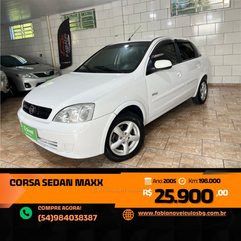 corsa 1.8 mpfi maxx sedan 8v gasolina 4p manual 2005 bento goncalves