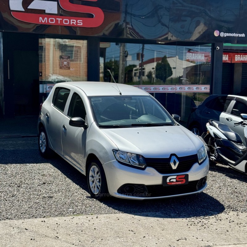 sandero 1.0 authentique 16v flex 4p manual 2015 novo hamburgo