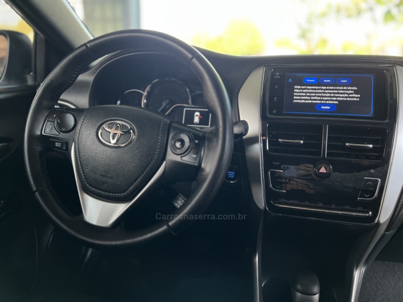 YARIS 1.5 XLS CONNECT 16V FLEX 4P AUTOMÁTICO - 2020 - BOM PRINCíPIO