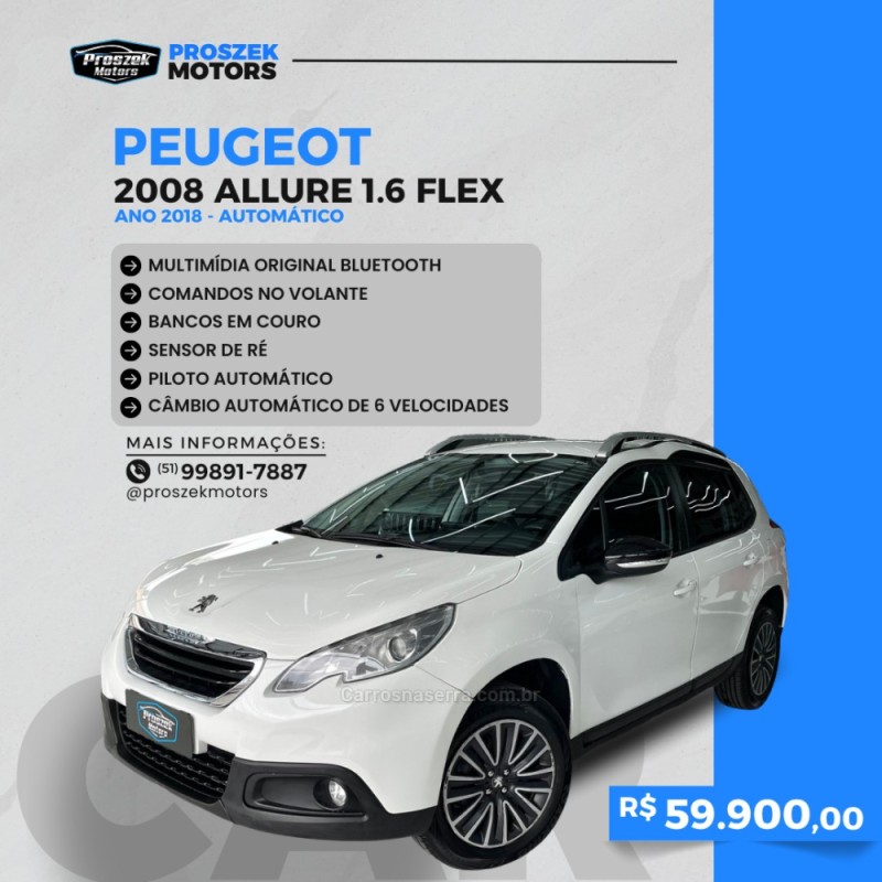 2008 1.6 16v flex allure 4p automatico 2018 canoas