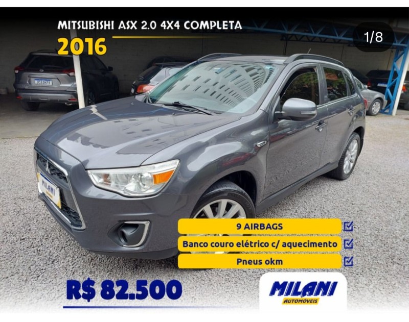 asx 2.0 4x4 16v gasolina 4p automatico 2016 bento goncalves