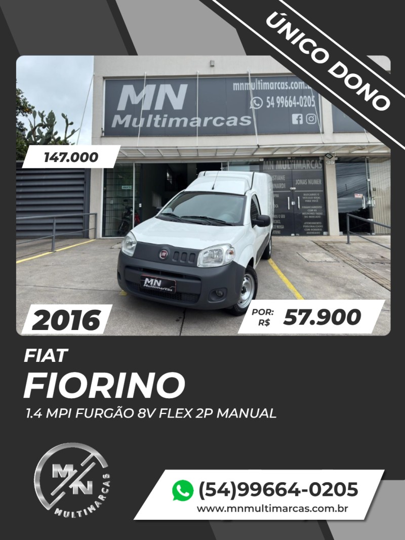 fiorino 1.4 mpi furgao 8v flex 2p manual 2016 bento goncalves