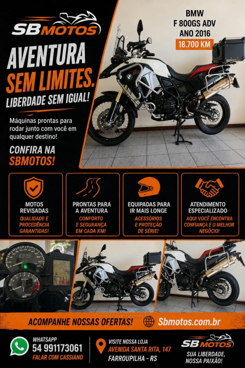 f 800 gs adventure 2016 farroupilha