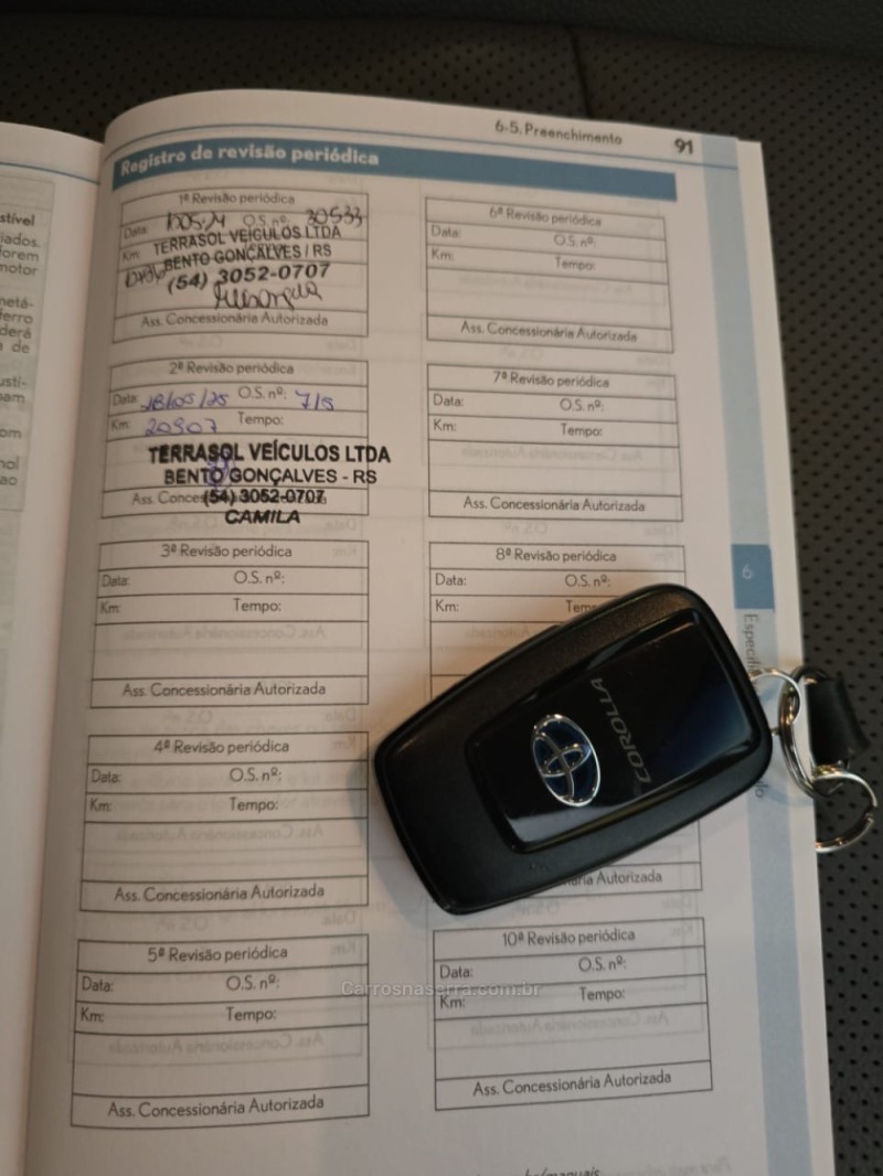 COROLLA 1.8 ALTIS PREMIUM 16V HÍBRIDO 4P AUTOMÁTICO - 2023 - BENTO GONçALVES