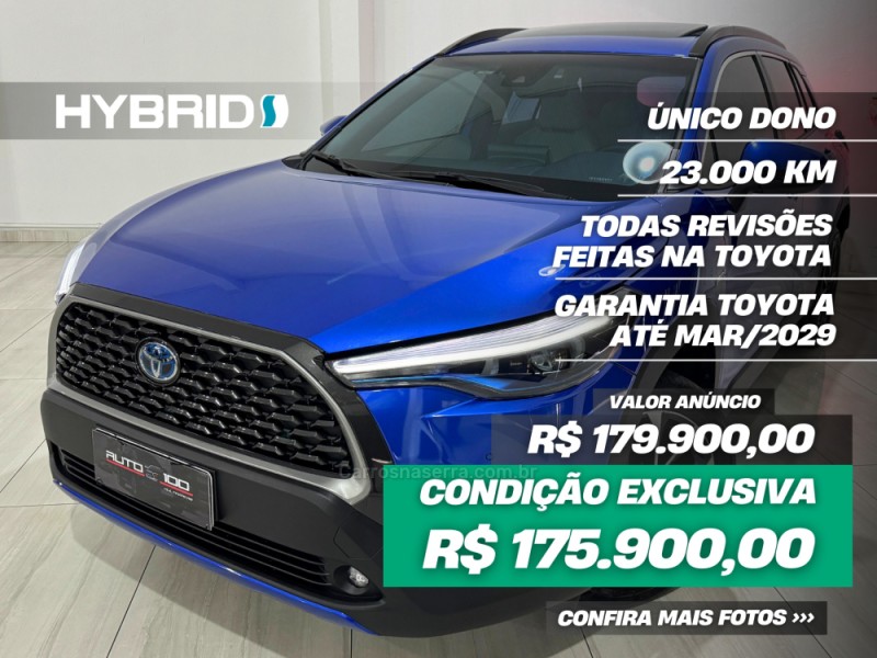 corolla 1.8 cross xrx 16v hibrido 4p automatico 2024 caxias do sul