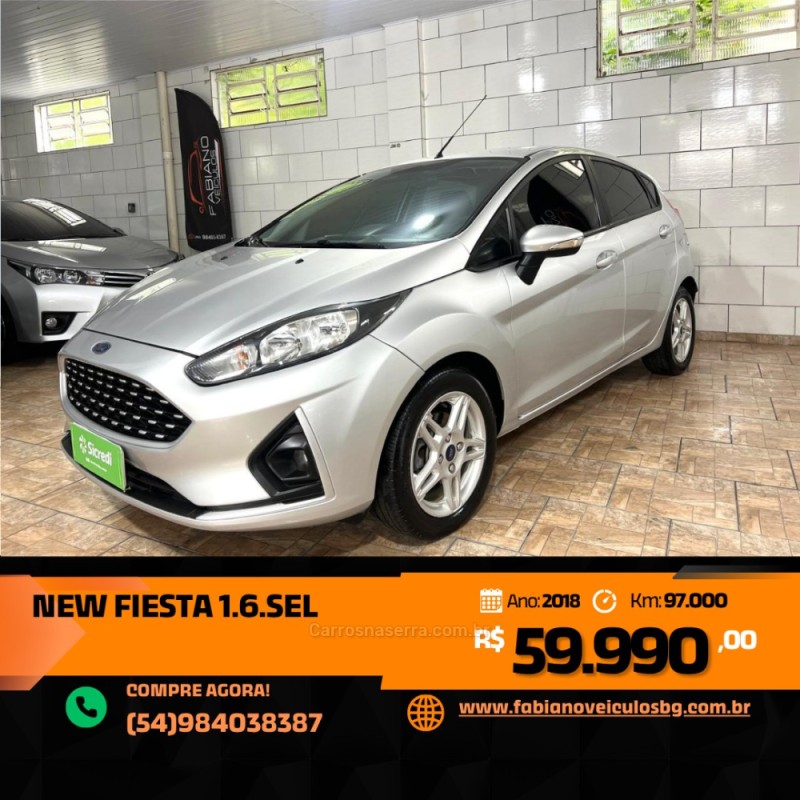 fiesta 1.6 sel hatch 16v flex 4p manual 2018 bento goncalves