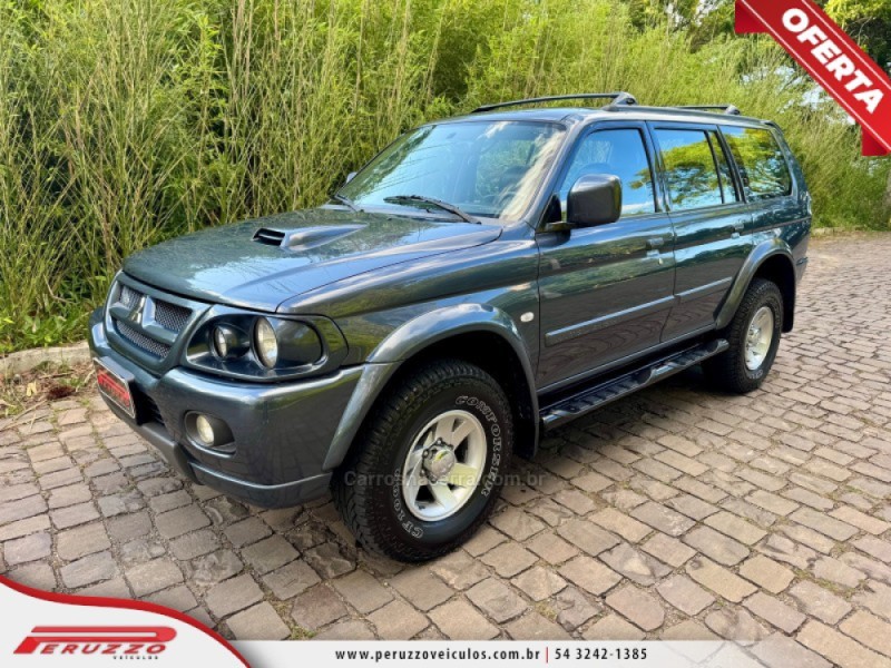 pajero sport 2.8 hpe 4x4 8v turbo intercooler diesel 4p automatico 2005 nova prata