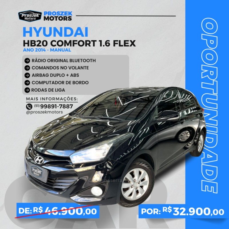 hb20 1.6 comfort 16v flex 4p manual 2014 canoas