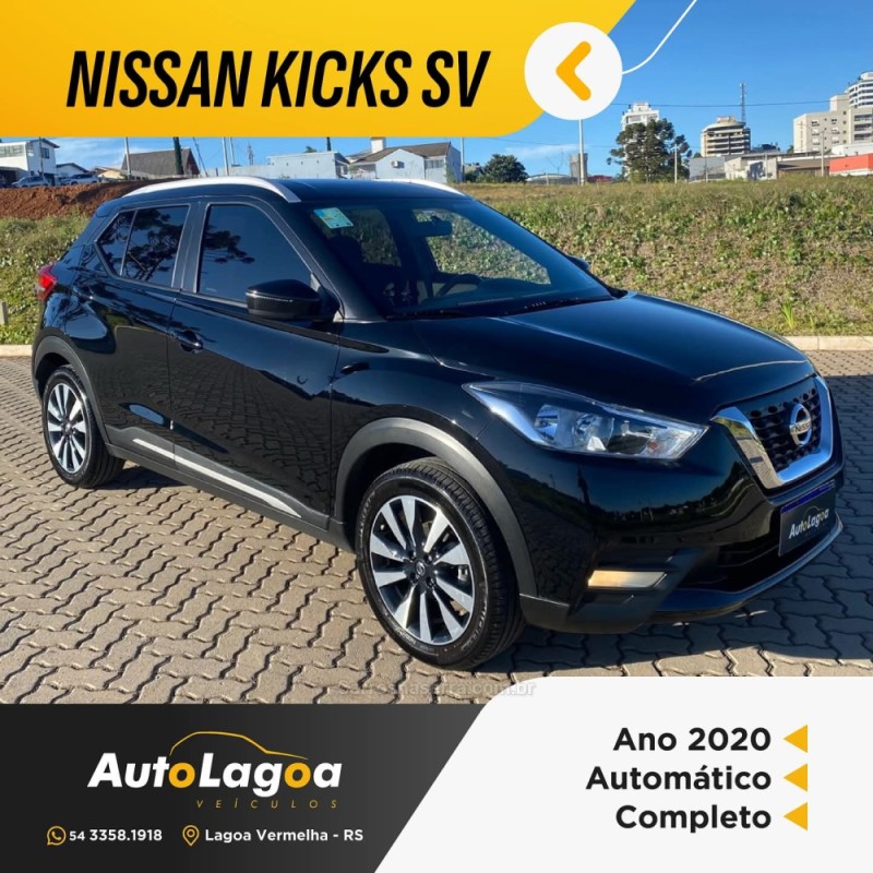 kicks 1.6 16v flex sv limited 4p automatico 2020 lagoa vermelha
