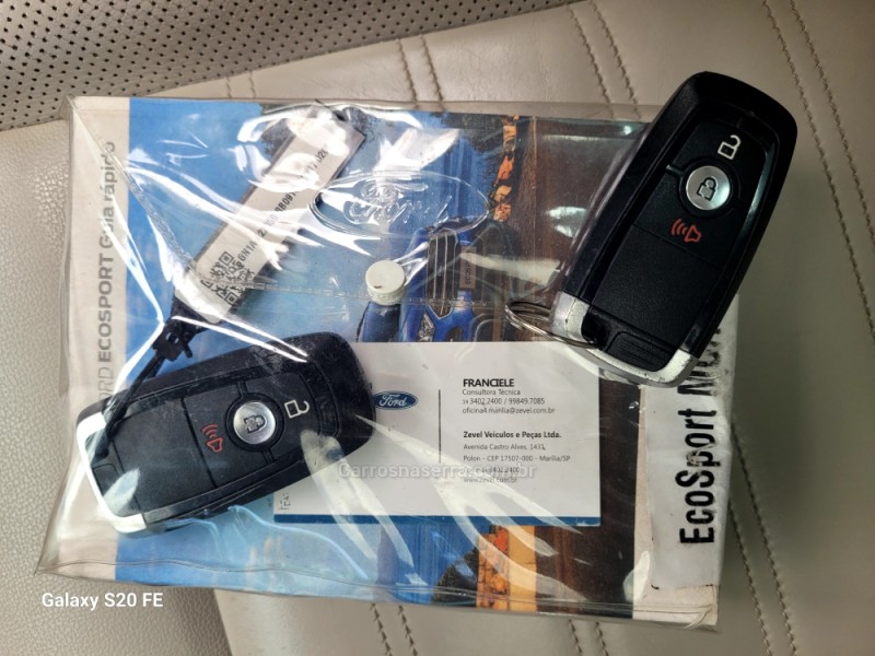 ECOSPORT 2.0 TITANIUM PLUS 16V FLEX 4P AUTOMÁTICO - 2018 - NOVA PRATA