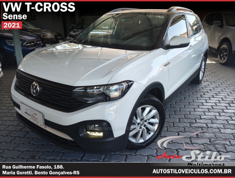 t cross 1.0 tsi 200 sense automatico 2021 bento goncalves