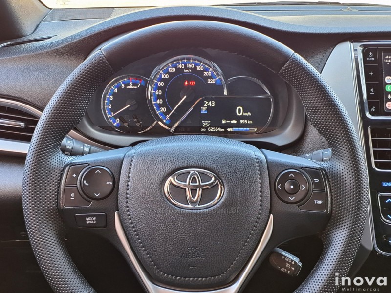 YARIS 1.5 XS CONNECT 16V FLEX 4P AUTOMÁTICO - 2021 - NOVO HAMBURGO