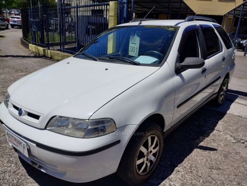 PALIO 1.0 MPI WEEKEND ELX 16V GASOLINA 4P MANUAL - 2001 - CAXIAS DO SUL