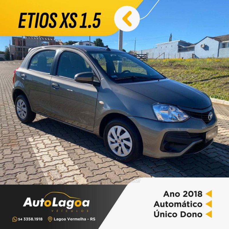 etios 1.5 xs 16v flex 4p automatico 2018 lagoa vermelha