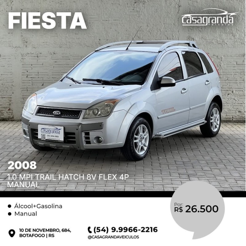 fiesta 1.0 mpi trail hatch 8v flex 4p manual 2008 bento goncalves