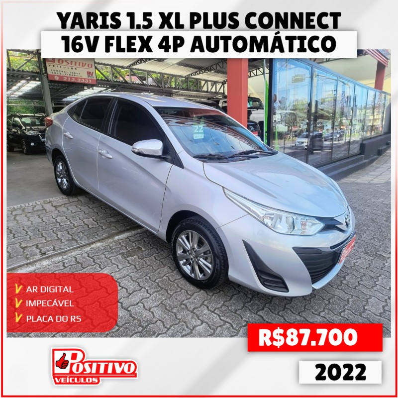 yaris 1.5 xl plus connect 16v flex 4p automatico 2022 caxias do sul