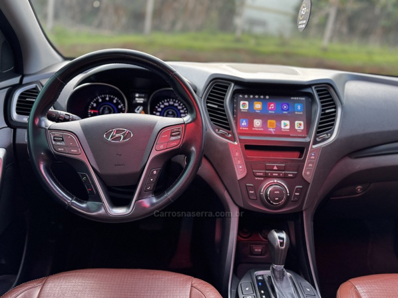 SANTA FÉ 3.3 MPFI 4X4 7 LUGARES V6 270CV GASOLINA 4P AUTOMÁTICO - 2014 - FELIZ