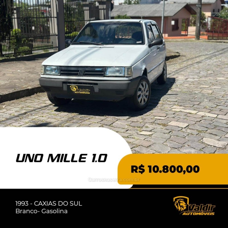 uno 1.0 mille eletronic 8v gasolina 4p manual 1993 caxias do sul