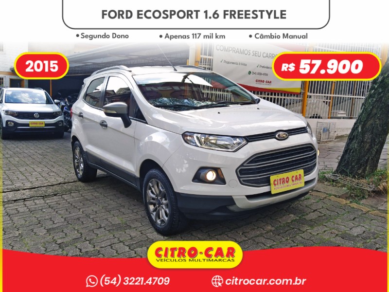 ecosport 1.6 freestyle 16v flex 4p manual 2015 caxias do sul