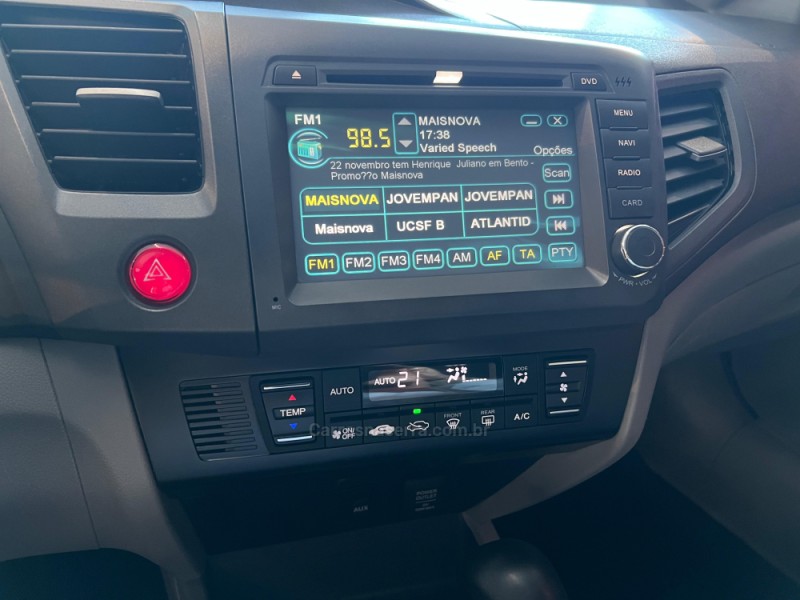 CIVIC 1.8 LXS 16V FLEX 4P AUTOMÁTICO - 2012 - CAXIAS DO SUL