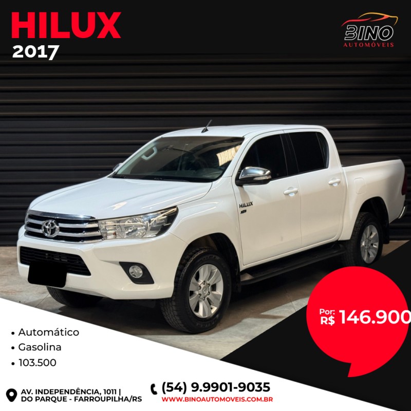 hilux 2.7 srv 4x2 cd 16v flex 4p automatico 2017 farroupilha