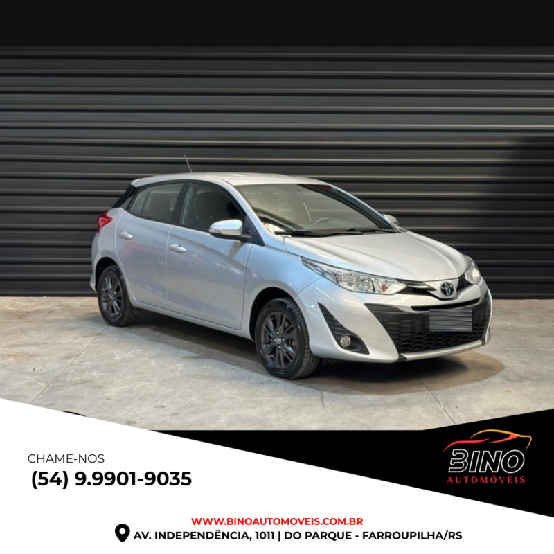 YARIS 1.3 16V FLEX XL PLUS TECH MULTIDRIVE17 - 2019 - FARROUPILHA