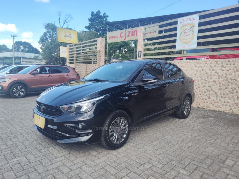 cronos 1.8 drive 16v flex 4p automatico 2019 canela