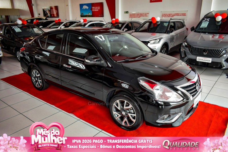 versa 1.6 16v flex unique 4p xtronic 2017 santa cruz do sul