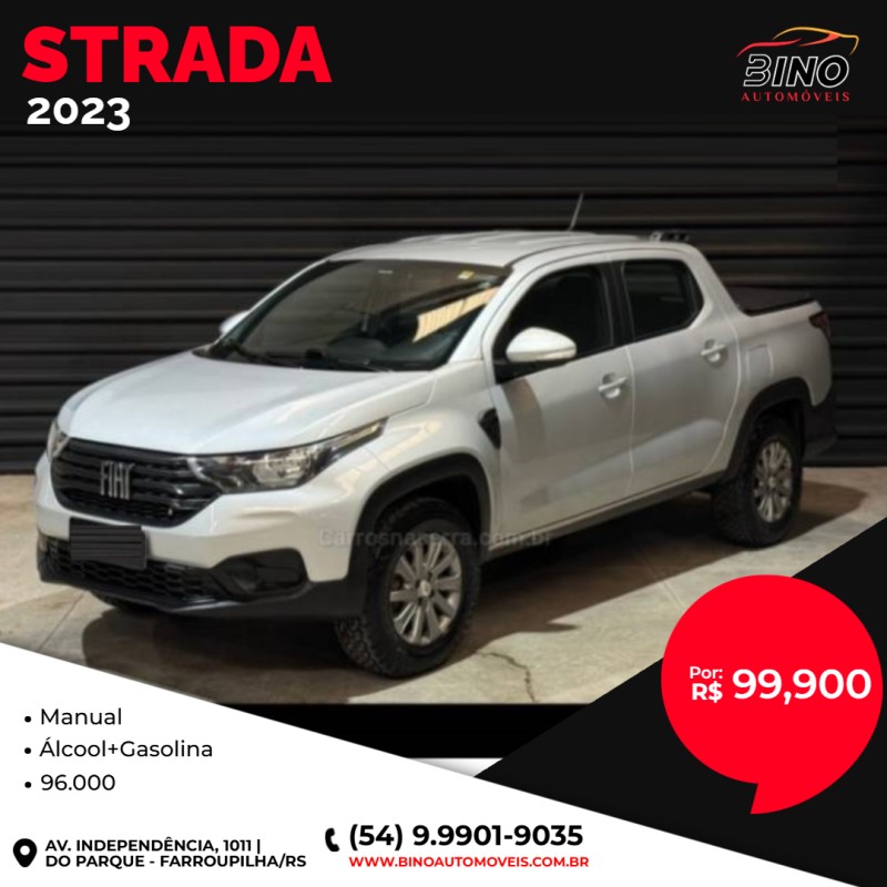 strada 1.3 fire freedom 8v cd flex 4p manual 2023 farroupilha