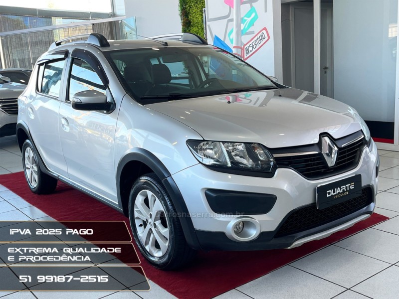 sandero 1.6 stepway 16v flex 4p automatico 2020 porto alegre