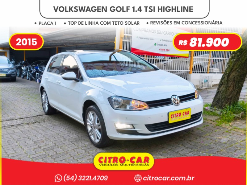 golf 1.4 tsi highline 16v gasolina 4p automatico 2015 caxias do sul