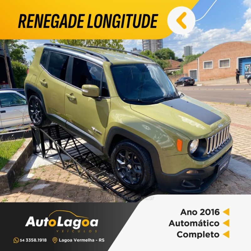 renegade 1.8 16v flex longitude 4p automatico 2016 lagoa vermelha