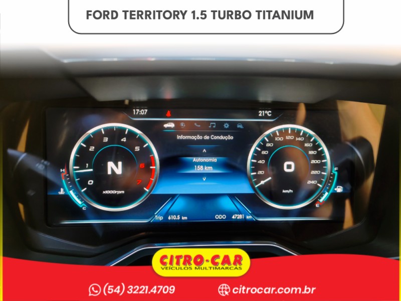 TERRITORY 1.5 GTDI ECOBOOST TITANIUM 16V GASOLINA 4P AUTOMÁTICO - 2021 - CAXIAS DO SUL