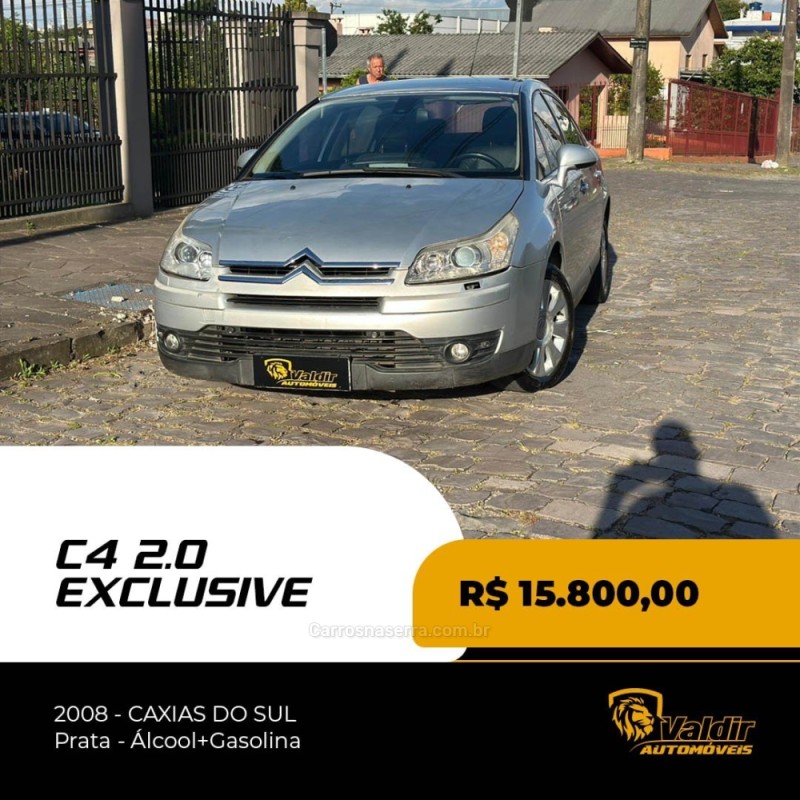 c4 2.0 exclusive pallas 16v flex 4p automatico 2008 caxias do sul