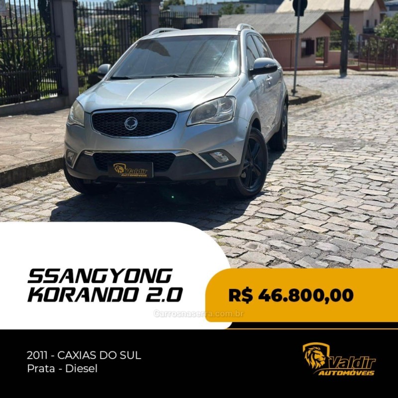 korando 2.0 gls executive 4x4 16v turbo diesel 4p automatico 2011 caxias do sul