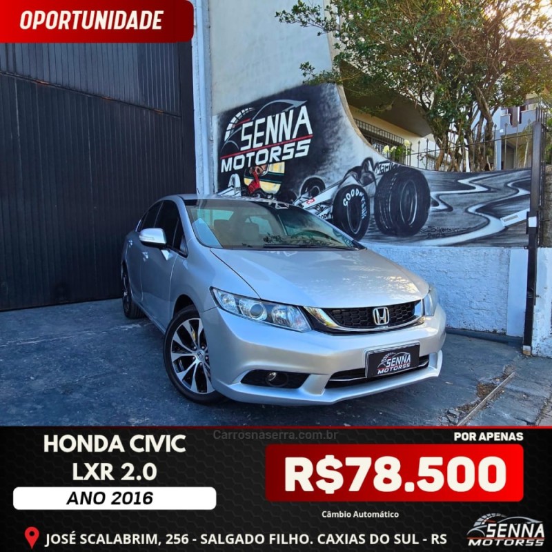 civic 2.0 lxr 16v flex 4p automatico 2016 caxias do sul