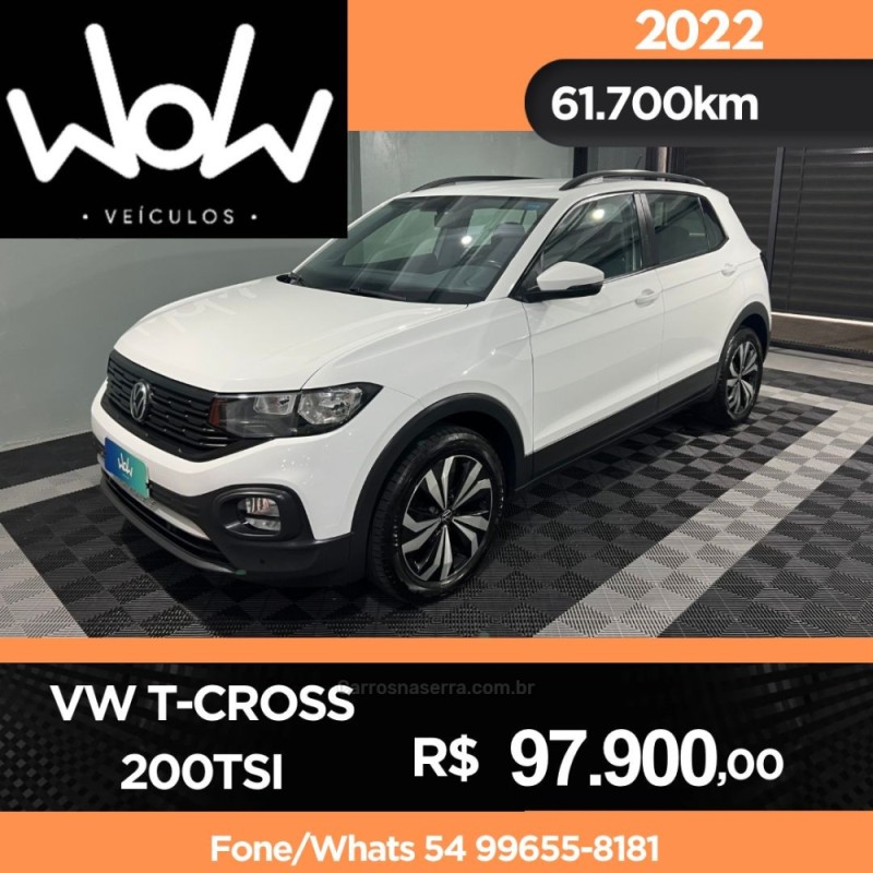 T-CROSS 1.0 TSI 12V FLEX 4P AUTOMÁTICO - 2022 - BENTO GONçALVES