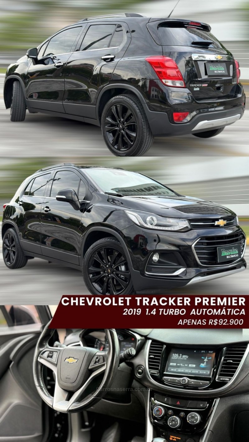 TRACKER 1.4 16V PREMIER TURBO FLEX 4P AUTOMÁTICO - 2019 - NOVO HAMBURGO