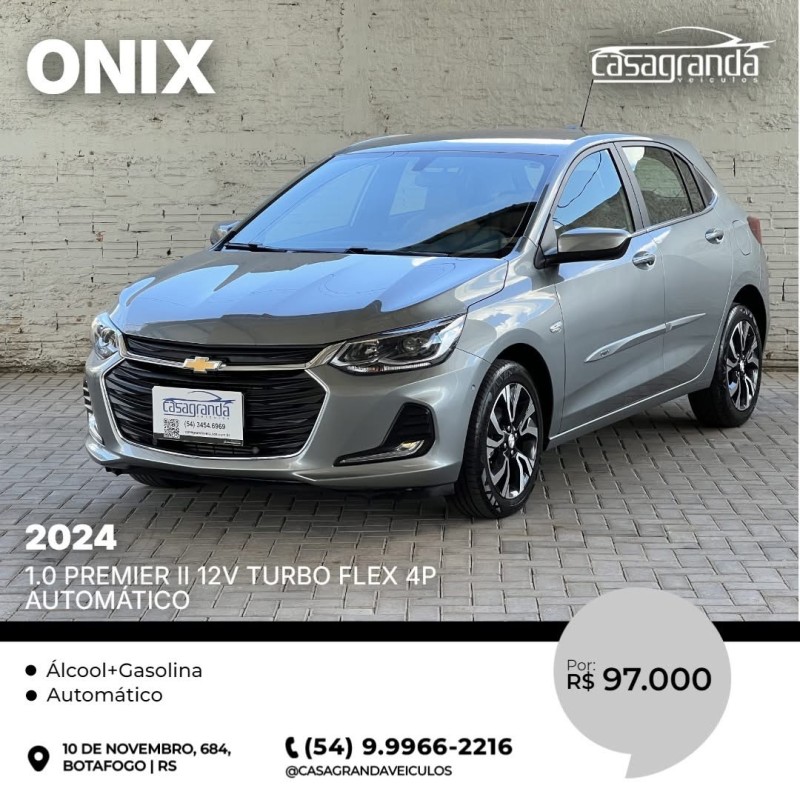ONIX 1.0 PREMIER II 12V TURBO FLEX 4P AUTOMÁTICO