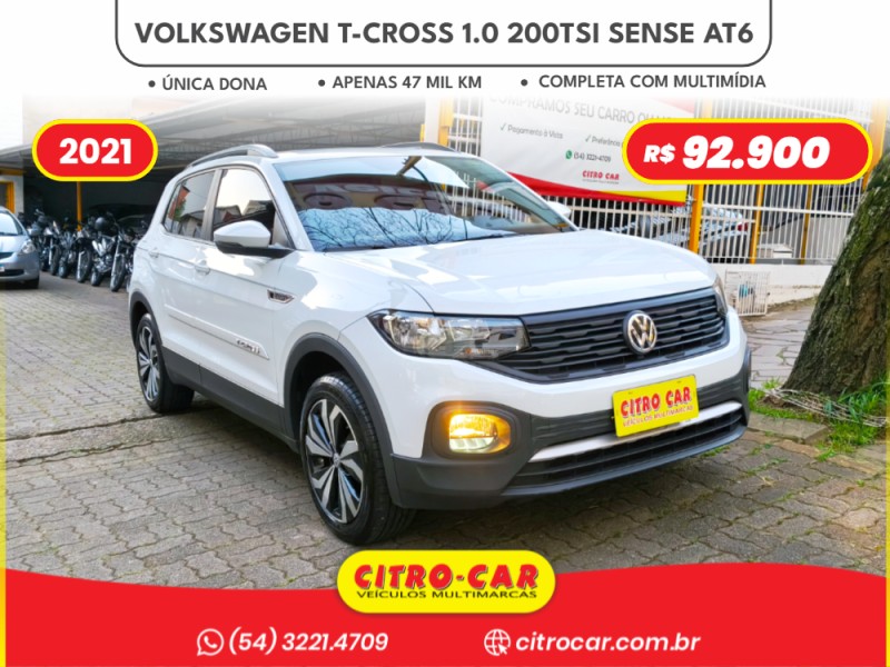 t cross 1.0 tsi 200 sense automatico 2021 caxias do sul