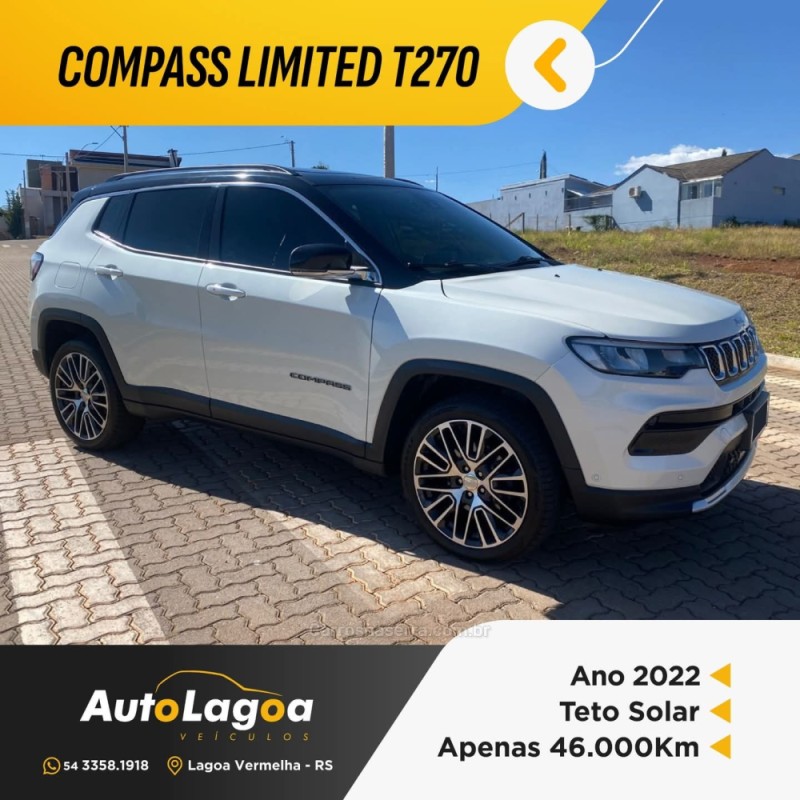 compass 1.3 limited t270 16v turbo flex 4p automatico 2022 lagoa vermelha